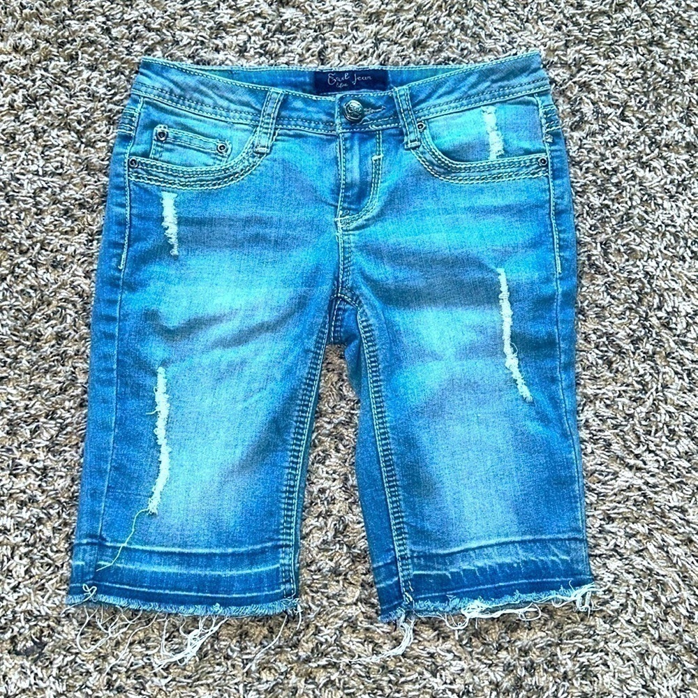 Earl Jean Juniors  blue Jean shorts Sz 1